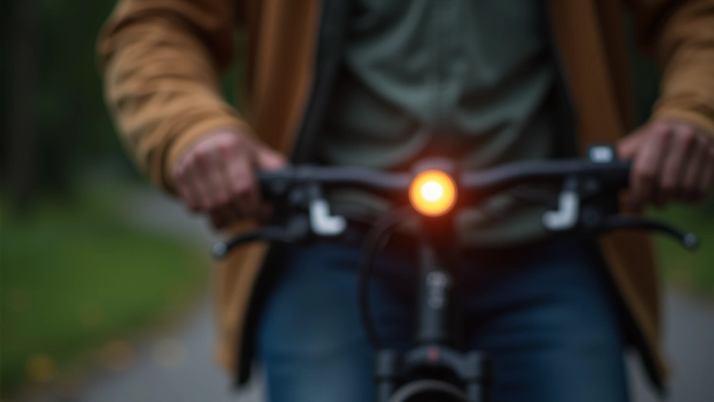 Fietselektronica: dynamo en lamp, gesloten, netjes gemonteerd, zacht licht, macro fotografie