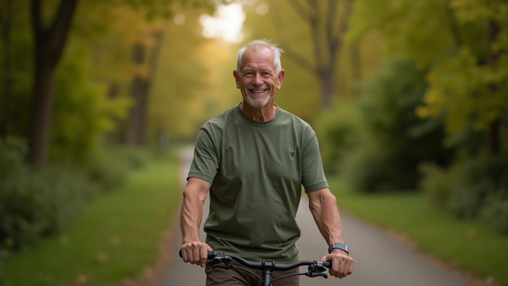 Portretfoto van Marc, ervaren fietsgids en route-ontwerper, 60 jaar oud